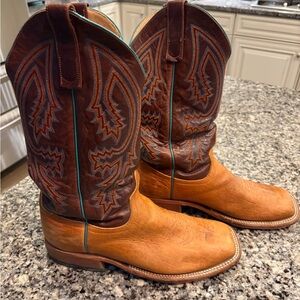 Anderson Bean Two-Tone Brown and Tan Boots